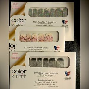 NEW 💅🏻 3 - brand new, never opened Color Street Nail Polish Strips 💅🏻